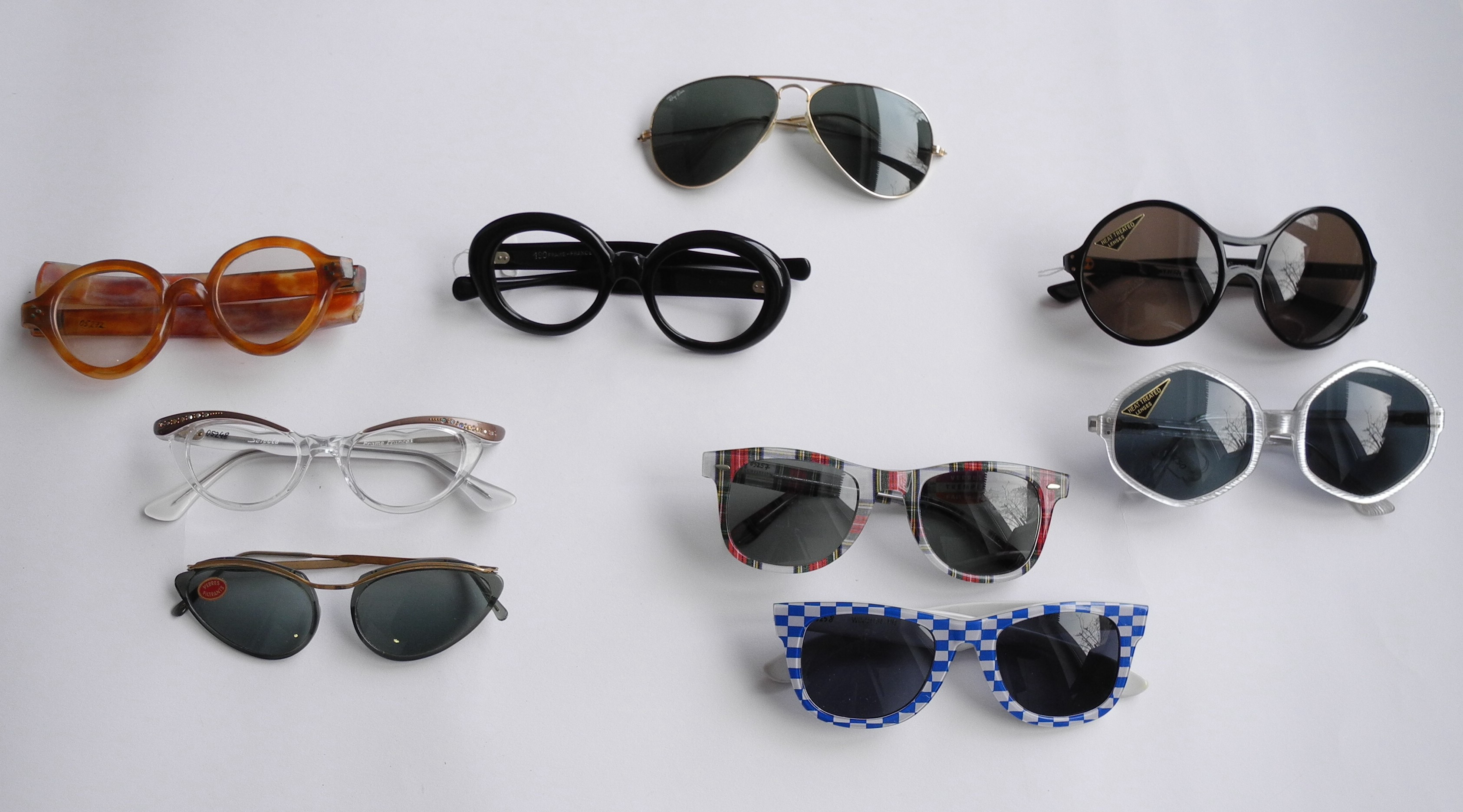 Modebrillen, Ray Ban, Brille Zelluloid, Brille 50er Jahre, Brille 80er Jahre